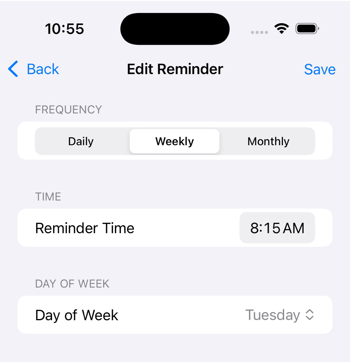 Programmable Reminders